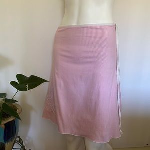 Vintage Y2K Pink Stripped Skirt